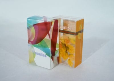 Printed Clear Transparent Straight Tuck End (STE) Box