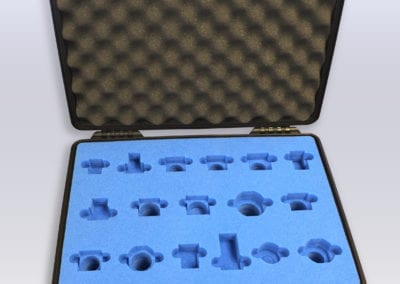 Protective Rigid Case with Microfiber & Fabricated Foam Insert w/ Special Die Cuts